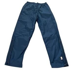 Helly Hansen Helly-Tech Packable Waterproof Pants Men’s L Navy Full-Zip Leg